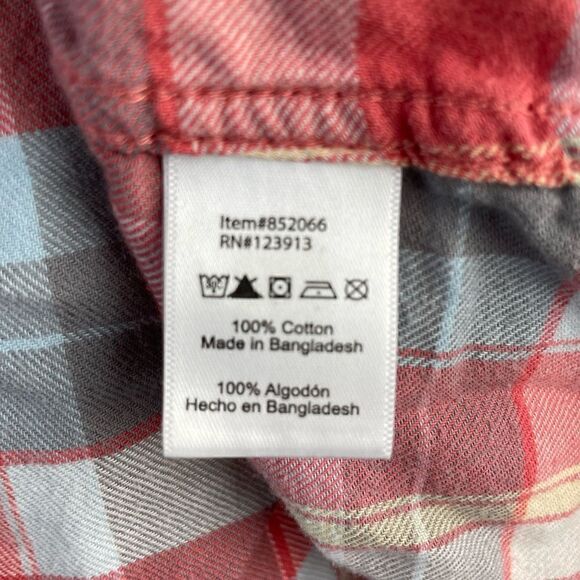 JACHS Girlfriend Bea Snap Down Flannel Shirt Size XL EUC - Picture 9 of 10